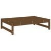 vidaXL Poggiapiedi Giardino Marrone Ambra 120x80cm Legno Massello Pino