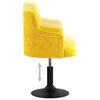 vidaXL Sedie da Pranzo Girevoli 2 pz Giallo Senape in Velluto