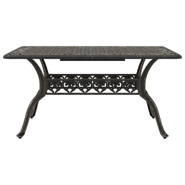 vidaXL Set da Pranzo da Giardino 5 pz Bronzo in Alluminio Pressofuso