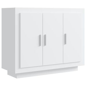 vidaXL Credenza Bianca 92x35x75 cm in Legno Multistrato