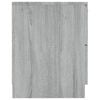 vidaXL Comodini 2pz Grigio Sonoma in Legno Multistrato