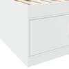 vidaXL Divano Letto con Cassetti senza Materasso Bianco 75x190 cm