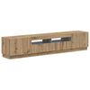 vidaXL Mobile TV LED a 5 pezzi Rovere Artigianale Legno ingegnerizzato