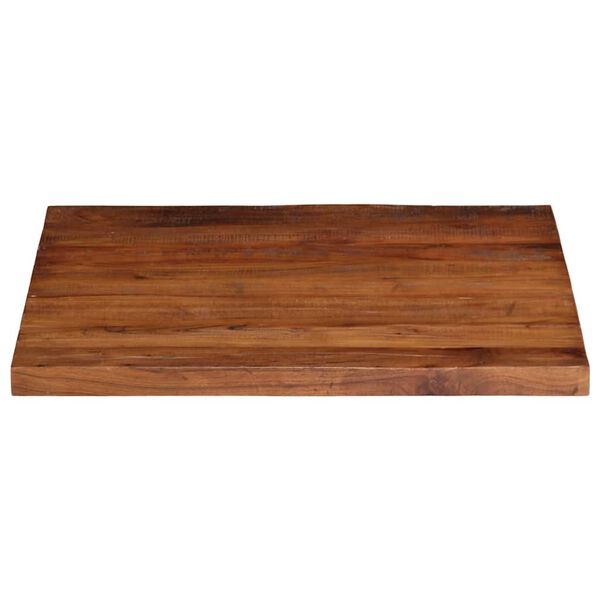 vidaXL Piano Tavolo 90x90x3,8 cm Quadrato Legno Massello di Recupero
