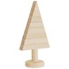 vidaXL Alberi di Natale Decorativi in Legno 2pz 30cm Massello di Pino