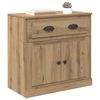 vidaXL Credenza con cassetto Rovere artigianale 70 x 35,5 x 67,5 cm