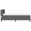 vidaXL Letto box spring con materasso Grigio scuro 90 x 190 cm