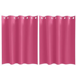 vidaXL Tende Blackout con Anelli 2 pcs Rosa Vivo 140 x 140 cm