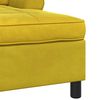 vidaXL Chaise Lounge con cuscino Giallo 91 x 157 x 91 cm Velluto