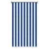 vidaXL Tenda a Rullo Esterno Blocco UV 90% Strisce Blu e Bianche HDPE