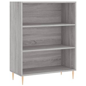 vidaXL Libreria Grigio Sonoma 69,5x32,5x90 cm in Legno Multistrato
