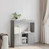 vidaXL Credenza Grigio Sonoma 92x33x100 cm in Legno Multistrato