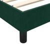 vidaXL Letto a Molle senza Materasso Verde Scuro 140x220 cm Velluto