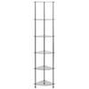 vidaXL Scaffale a 6 Livelli Trasparente 30x30x160 cm Vetro Temperato