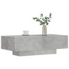 vidaXL Tavolino Salotto Grigio Cemento 100x49,5x31cm Legno Multistrato