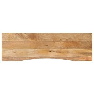 vidaXL Piano Scrivania con Curva 160x50x2,5cm Massello Grezzo di Mango