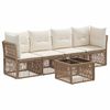 vidaXL Set Divano da Giardino 5 pz Beige polyrattan