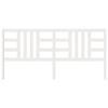 vidaXL Testiera per Letto Bianca 206x4x100cm in Legno Massello di Pino