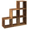 vidaXL Libreria Divisorio 3 Ripiani Legno Antico 99x29x99cm Truciolato