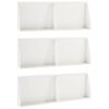 vidaXL Muro di contenimento 6 pz 60 x 12 x 40 cm Acciaio Bianco