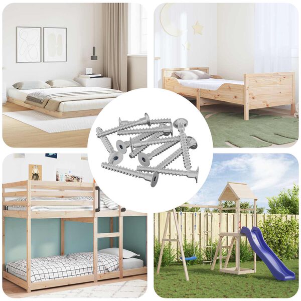 vidaXL Vite 5143 pcs Zincato 5 x 40 mm Ferro