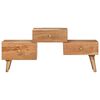 vidaXL Mobile Porta TV 108x30x49 cm in Legno Massello di Acacia