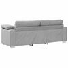 vidaXL Divano Grigio Nuvola 219 x 77 x 82 cm Tessuto