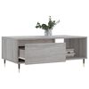 vidaXL Tavolino Salotto Grigio Sonoma 90x50x36,5 cm Legno Multistrato