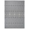 vidaXL Tappeto da Esterni a Tessitura Piatta 120x170 cm Strisce Blu