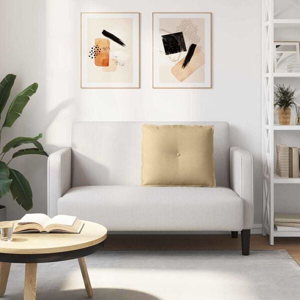 vidaXL Cuscino per Schiena Grigio Verde 60 x 50 cm Tessuto in Cords