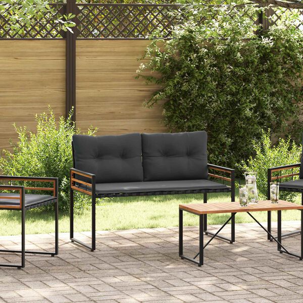 vidaXL Panchetta in Legno a Strati Grigio tenue 114 x 55 x 77 cm