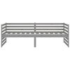 vidaXL Dormeuse Grigia in Legno Massello di Pino 90x200 cm