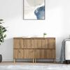 vidaXL Sideboards 2 pcs Rovere artigianale 60 x 35 x 70 cm