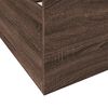 vidaXL Giroletto Cassetti Rovere Marrone 75x190 cm Legno Multistrato