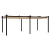 vidaXL Gazebo da Giardino con Tetto Retrattile Tortora 3x6 m Alluminio