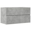 vidaXL Mobile Pensile da Bagno Grigio Cemento 80x38,5x45 cm Truciolato