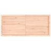 vidaXL Piano Bagno 140x60x(2-4) cm in Legno Massello Non Trattato