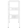 vidaXL Struttura per Lavabo da Bagno Bianca 59x38x83 cm in Ferro