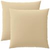 vidaXL Federa 2 pcs HEERLEN Beige 60 x 60 cm Poliestere