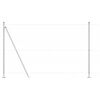 vidaXL Recinzione con pali. Argento 1.6 x 50 m