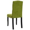 vidaXL Sedie da Pranzo 4 pz Verde Chiaro in Velluto