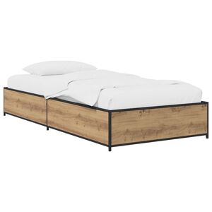 vidaXL Struttura del letto Rovere Artigianale 80 x 200 cm