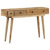 vidaXL Tavolo Consolle 118x30x77 cm in Legno Massello di Mango
