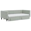 vidaXL Divano Letto Estraibile Cassetti Grigio Chiaro 90x190cm Velluto