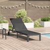 vidaXL Lettino da Sole 1-persona Nero 60 x 200 x 27cm polyrattan