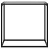 vidaXL Tavolo Consolle Trasparente 80x35x75 cm in Vetro Temperato