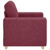 vidaXL Poltrona Rosso Vino 100x78x80 cm in Tessuto