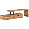 vidaXL Mobile TV (118-200)x30x40 cm in legno massello di acacia