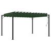 vidaXL Gazebo con tetto ventilato Verde 3 x 4 x 2,14 m