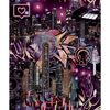 Noordwand Carta Parati Good Vibes Skyscrapers City Icons Nero e Rosa
